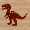A prehistoric dino illustration designed as an SVG file.