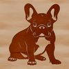 Cute French Bulldog Vector Design Adorable French Bulldog animal portrait as a digital vector art design.