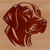 Detailed Labrador Portrait Vector Art A detailed illustration of a friendly Labrador Retriever's head in vector format.