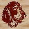 Beautiful Cocker Spaniel Breed Dog Illustration An SVG graphic representation of a Cocker Spaniel breed dog.