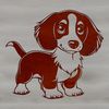 Standing Dachshund Vector Icon A standing dachshund dog with a simple design style.