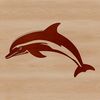 Leaping Dolphin Vector Graphic Vector graphic of a dolphin leaping out of the water.