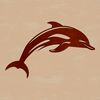 Realistic Ocean Mammal Illustration A realistic illustration of a dolphin in the ocean, designed as vector art for various uses.
