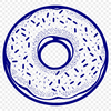 Colorful Donut Vector Art Design A high-quality digital illustration of a donut as a vector graphic.