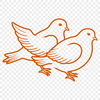White Dove Silhouette Vector Graphic A white dove flying in mid-air, depicted as a simple yet detailed vector graphic.