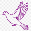 Beautiful Dove Illustration in Vector Format A free SVG illustration of a dove, suitable for digital designs and crafts.