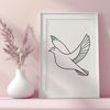 Free Doves Clip Art Vector A simple illustration of a dove in various file formats including SVG.
