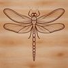A colorful dragonfly with iridescent wings in mid-flight.