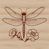 A colorful dragonfly illustration with intricate details, suitable for various design applications.