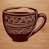 Single Serving Coffee Icon An illustration of a single serving coffee cup, ideal for vector graphics and craft projects.