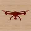 A minimalist drone design with bold lines and clean shapes, ideal for vector art projects.