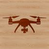 Stylish UAV Design Vector Art A stylized illustration of a drone in flight.