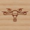 Modern Drone Illustration Vector illustration of a drone in flight, showcasing its aerodynamic design and features.