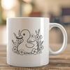 Beautiful Waterfowl Illustration in Vector Format Illustrated duck graphic in vector format