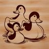 Yellow Duck Illustration A simple illustration of a yellow duck with feathers and beak.