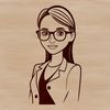 Classroom Companion Clip Art A vector graphic image of a female teacher figure, suitable for use in educational materials and designs.