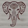 An intricately designed SVG illustration of a majestic elephant.
