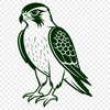 A high-resolution vector graphic of a falcon, ideal for use with cutting machines like Cricut or laser engraving tools.