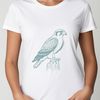 Bird of Prey SVG Design Element A vector graphic representation of a bird of prey, specifically a falcon, with intricate design elements.