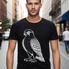 Majestic Falcon in Flight Vector A detailed illustration of a majestic bird in mid-flight, suitable for vector design projects.