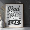Celebrate Fatherhood with a Funny Quote Illustrated quote about fatherhood, ideal for Fathers Day decorations or gifts.