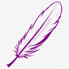 Delicate Feather Illustration A detailed illustration of a single feather in vector format.