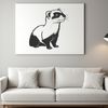 Free Cut File - Ferret Outline Ferret silhouette in vector format for cutting machine and laser engraving.