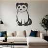 Whiskered Vector Friend A simple vector illustration of a domesticated ferret animal.