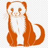 A detailed illustration of a ferret, suitable for commercial and personal use.