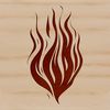 Flame Icon SVG Vector Design Flames shape graphic symbolized by a vector design flame icon.