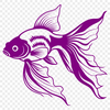 Whimsical Fish Design SVG A colorful illustration of a goldfish in a circular environment.