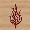 A stylized flame design, suitable for vector art projects in Illustrator or Procreate.