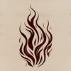 Flame Shape Vector Design Flame shape in vector design format, suitable for cutting machines and digital art editing.