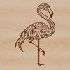 Vibrant Flamingo Wildlife Illustration A detailed vector illustration of a flamingo standing in its natural habitat.
