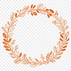 Vector Wreath Template for Illustrator A floral wreath design suitable for vector editing in Illustrator or Procreate.