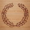 A floral design in the shape of a circular wreath, suitable for cutting out with a Cricut or other cutting machine.