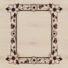 A simple vector frame design with a floral pattern.