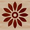Bold Floral Design An illustration of a large sunflower plant with bold lines and minimalist design.