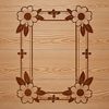 A simple frame design element suitable for clip art and vector graphics.