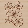 Detailed Sakura Bloom Design A highly detailed illustration of a single cherry blossom in bloom, suitable for various design applications.