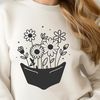 Whimsical Floral Pocket Design A digital illustration of a flower pocket design, suitable for vector editing.