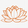 Exotic Floral Design An intricately designed vector representation of the lotus plant, often used as a design element in digital art.