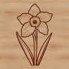Spring Blooms Daffodil Flower A vector illustration of a daffodil flower, symbolizing spring and new beginnings.
