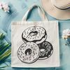 Free Donut Illustration A stylized illustration of a classic donut, suitable for commercial or personal use in designs.