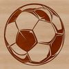 Football Ball Vector Art SVG A high-quality illustration of a football ball with stitching details.