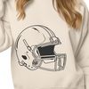 American Football Icon Clip Art Illustration Vector illustration of an American football with a helmet.
