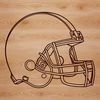 An SVG icon featuring a stylized representation of an American football, ideal for use in digital projects and print designs.