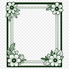 Decorative Frame Vector Illustration A digital vector illustration of a decorative frame with floral details.