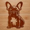 French Bulldog Vector Graphic A sitting French Bulldog breed dog as a vector graphic illustration.
