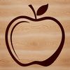Ripe Apple Vector Graphics A digital illustration of a single ripe apple with a smooth skin.